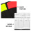 4 Sets Referee Cards with Holder Score Book Pencil 5