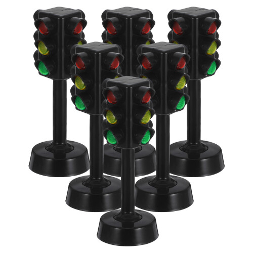 24 Pcs Traffic Light Simulation Toy for Kids Educational Playset