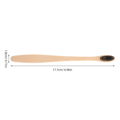 15 Pcs Bamboo Toothbrush Set Soft Bristles Comfortable Grip Portable 2