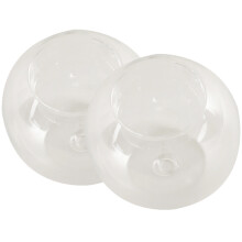 Set Of 2 Tea Light Holder Glass Candle Holders For Taper Candles