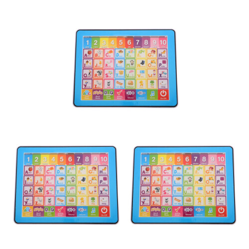 3Pcs Kids Learning Tablet With Touch Screen Alphabet And Number Recognition 2