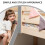 Self-Adhesive Grey Foam Bunk Bed Ladder Pads Mats 4