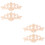 Solid Wood Onlay Applique Patterns For Wall Decoration 4pcs 6
