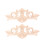 Solid Wood Onlay Applique Patterns For Wall Decoration 4pcs 1