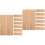 20 Pcs Unfinished Bamboo Bookmarks Rectangular Cutouts Crafts 5