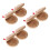 6Pcs Wood Finger Castanets Percussion Musical Instruments 6