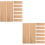20 Pcs Unfinished Bamboo Bookmarks Rectangular Cutouts Crafts 7