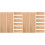 20 Pcs Unfinished Bamboo Bookmarks Rectangular Cutouts Crafts 3