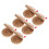 6Pcs Wood Finger Castanets Percussion Musical Instruments 8