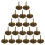 Decorative Tacks Iron Antique Brass 300pack 0.63x0.43in 1