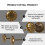 Decorative Tacks Iron Antique Brass 300pack 0.63x0.43in 9