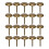 Decorative Tacks Iron Antique Brass 300pack 0.63x0.43in 3