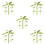 25 Pcs Banana Tree Model Sand Table Decor Simulation Plants Miniature 8