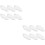 12 Pcs Ceramic Chopsticks Rack Cloud Shape Holder Rest Home Ornament 5
