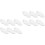 12 Pcs Ceramic Chopsticks Rack Cloud Shape Holder Rest Home Ornament 3