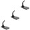 6 Pcs Plastic Aircraft Model Display Stand For Household Storage 7