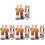 28 Pcs Sand Table People Models Realistic Miniature Figures Decor 2