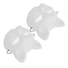 6 Pcs Diy Cat Mask Plastic Unfinished Animal Cosplay Mask