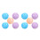 10 Pcs Multicolor Child Pat The Ball 8