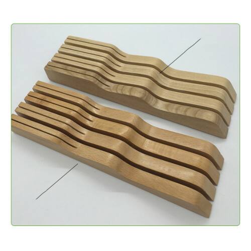 2Pcs 38.5X10.5X4.5Cm Bamboo Drawer Insert For Cutter Storage 1