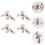 2 Pack Silver Steel For Erhu Stainless Adjustment Tools 8