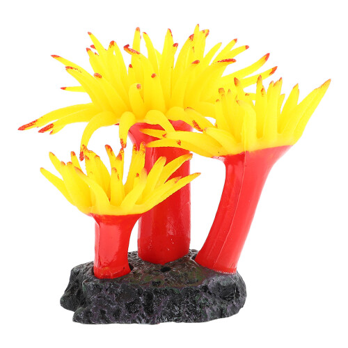 2Pcs Artificial Plastic Coral Plant For Fish Tank Decor