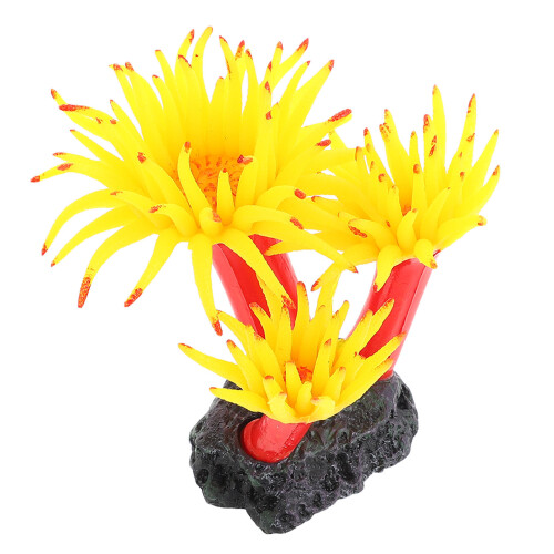 2Pcs Artificial Plastic Coral Plant For Fish Tank Decor 2