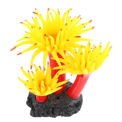 2Pcs Artificial Plastic Coral Plant For Fish Tank Decor 1