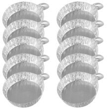100Pz Contenitori Alluminio Argento Uso