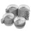 100Pz Contenitori Alluminio Argento Uso 8
