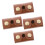 4Pcs Protetora Para Cabeça De Dupla Face 9