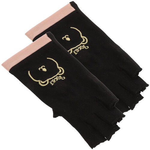 4 Pairs Fingerless UV Protective Manicure Gloves 1