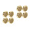 8 Pcs Round Cigar Box Humidifier With System For Storage Travel 8