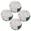 Durable Copper Car Valve Caps Rhinestone Design For Auto 4pcs 9