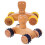 1Par Brinquedo Roller Skate Para Plástica Colorida 7