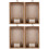 4 Unidades Vintage para Arranjo Parede 7