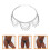Body Chain Prata Metal Com Folhas - Para 4