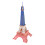 2 Unidades -Cabeça Torre Eiffel Tridimensional Educativo 1