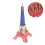2 Unidades -Cabeça Torre Eiffel Tridimensional Educativo 8