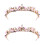 2 Unidades Faixa De Para Noiva Com Flor De Cristal Rosa 5