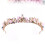 2 Unidades Faixa De Para Noiva Com Flor De Cristal Rosa 11