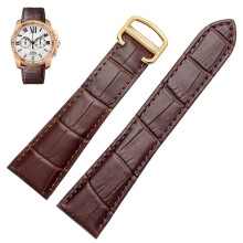 Cartier Tank Caliber Series Leather Mechanical Watch Strap for Women and Men – Available in 20mm, 22mm, 23mm, 25mm, and 18mm Sizes – Agate Color