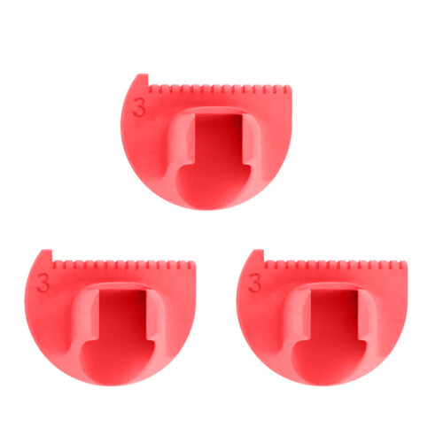 3Pcs Sewing Templates Ruler Quilting Measuring Guides-Red 3CM