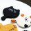 Elegant Cats Pattern Drink Mats Soft Wool Felt Fronts-3 3