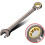 Two Headed Wrench Adjustable DualHead Ratchet Spanner 620mm 9mm Multifunctional Precision Engineered 4