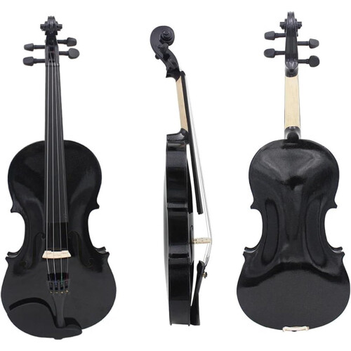 Beginner Violin 4/4 for Beginners, Violin Lesson Study, Solid Wood Maple Panel Violin Set with Accessories (Set 1) 2