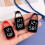 Keychain Pocket Watch Electronic Hanging Watch Waterproof-Black 6