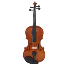 Beginner Violin 4/4 FullSize Solid Wood Natural Acoustic Violin with Case Bow Linden Wood Violin Beginner Instrument (1/4)