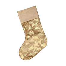 Sac cadeau de fête de vacances de chaussettes suspendues de-Or