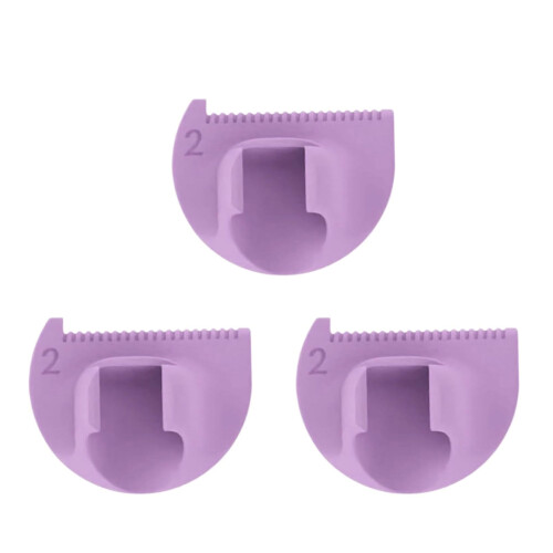 3Pcs Sewing Templates Ruler Quilting Measuring-Purple  2CM